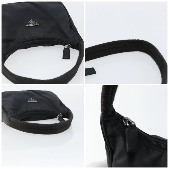 PRADA Hand Bag Nylon Black Silver Auth 146276 - Picture 16 of 16